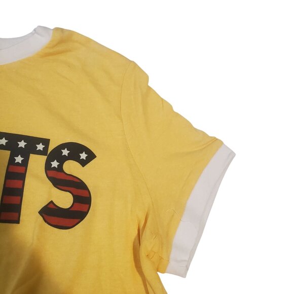 Re- Spun by Marine Layer womens tee shirt Sz small yellow graphic short sleeve - Picture 9 of 12